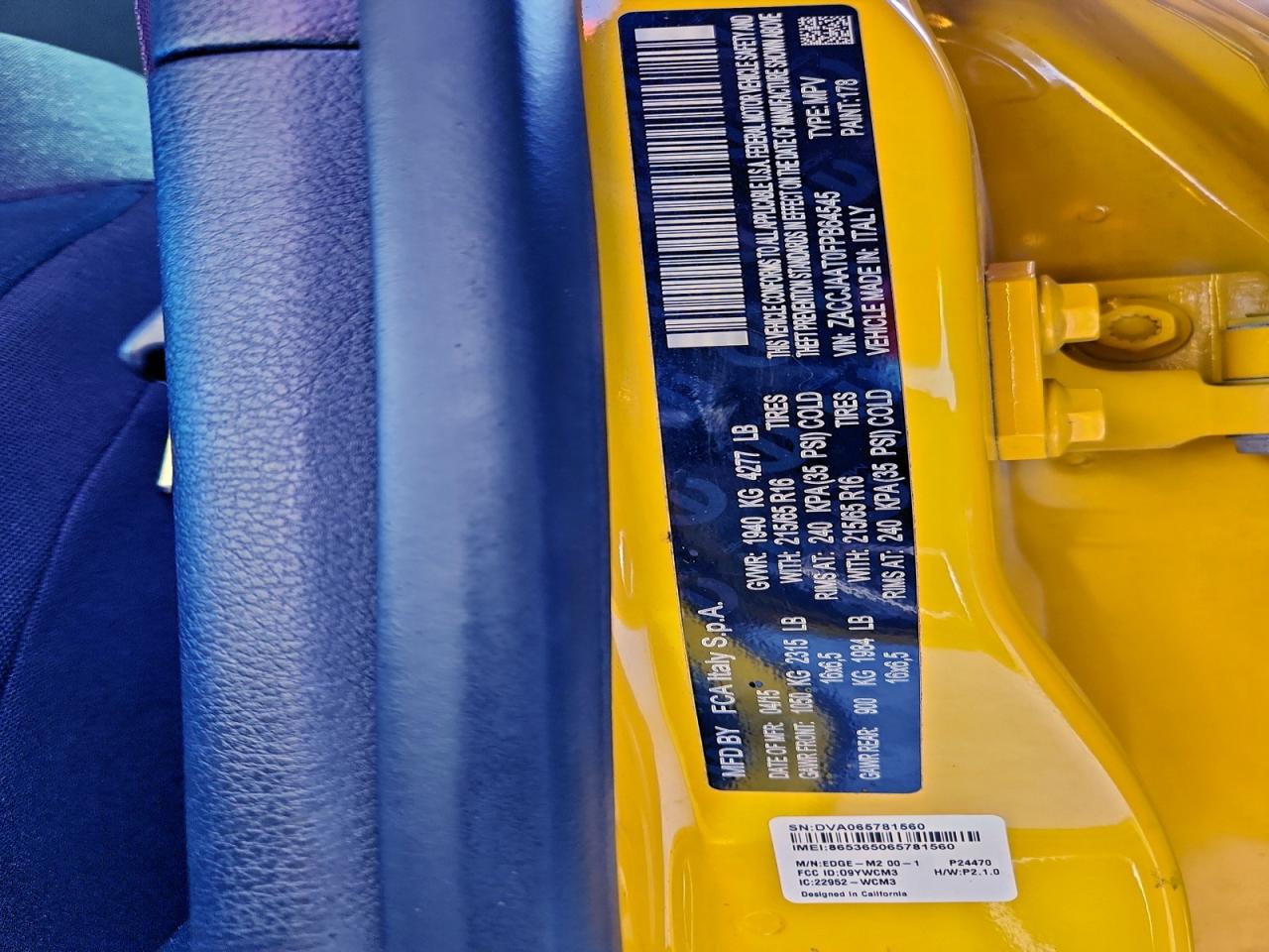 2015 Jeep Renegade Sport VIN: ZACCJAAT0FPB64545 Lot: 93723445