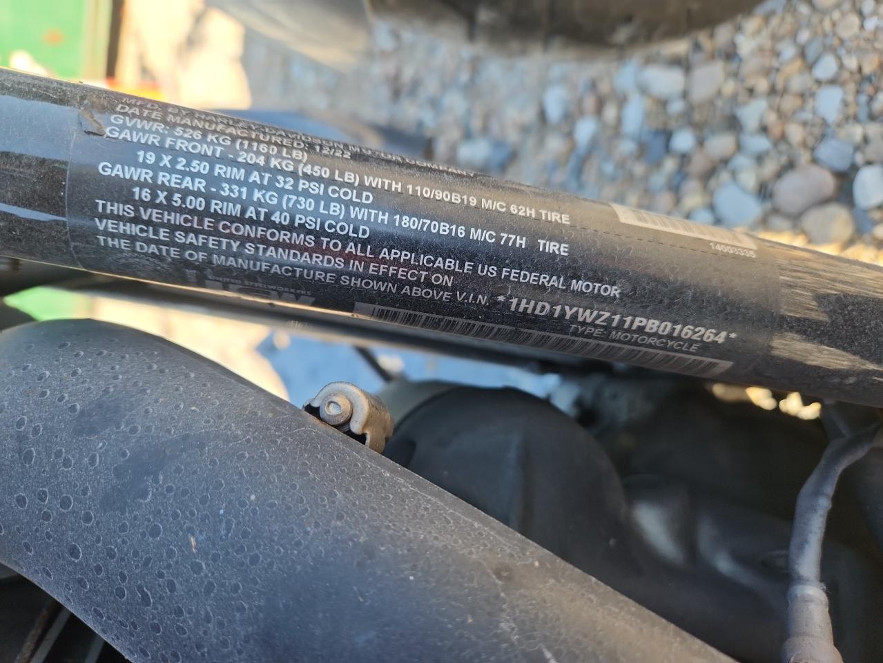 2023 Harley-Davidson Fxlrs VIN: 1HD1YWZ11PB016264 Lot: 91835065