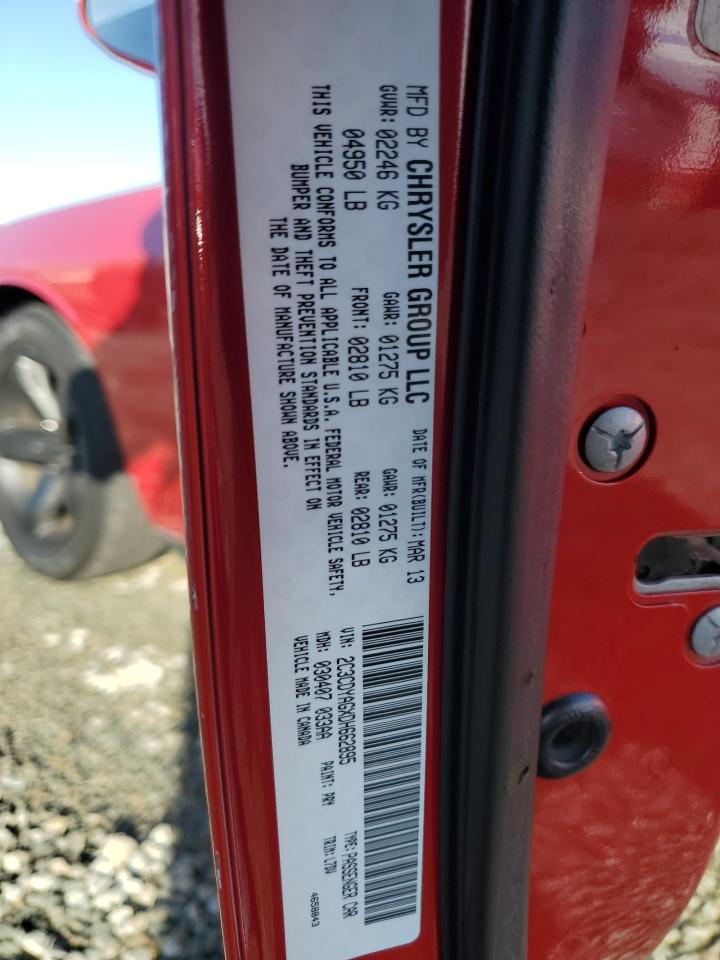 2013 Dodge Challenger Sxt VIN: 2C3CDYAGXDH662895 Lot: 93944575