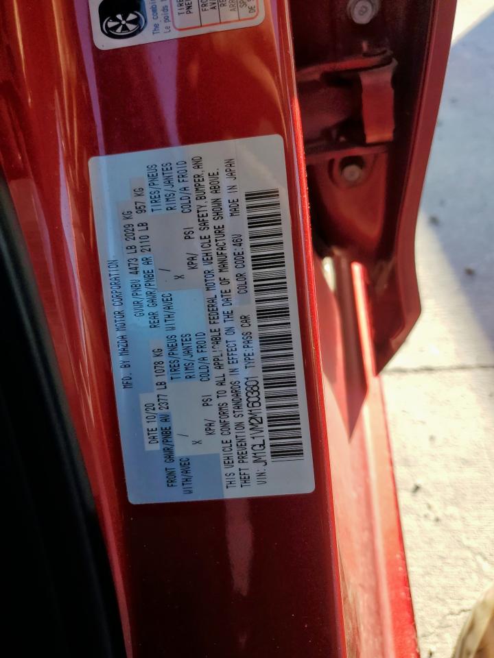 2021 Mazda 6 Touring VIN: JM1GL1VM2M1603801 Lot: 90489795