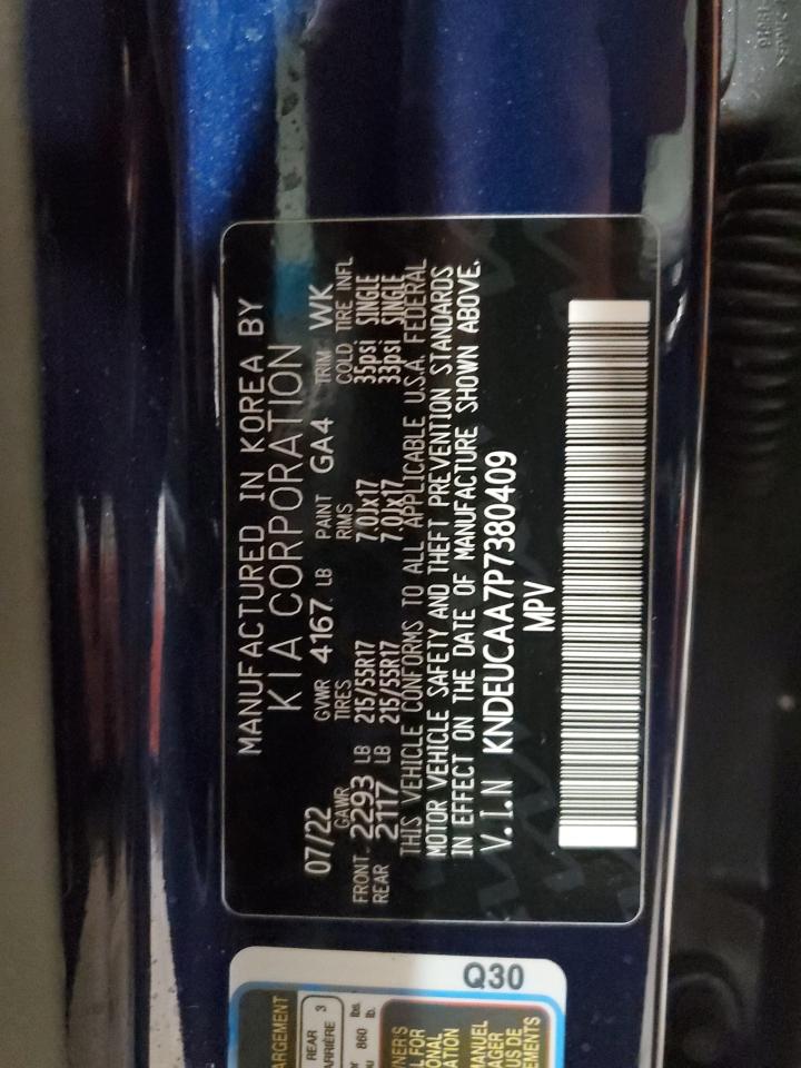 2023 Kia Seltos S VIN: KNDEUCAA7P7380409 Lot: 92733625