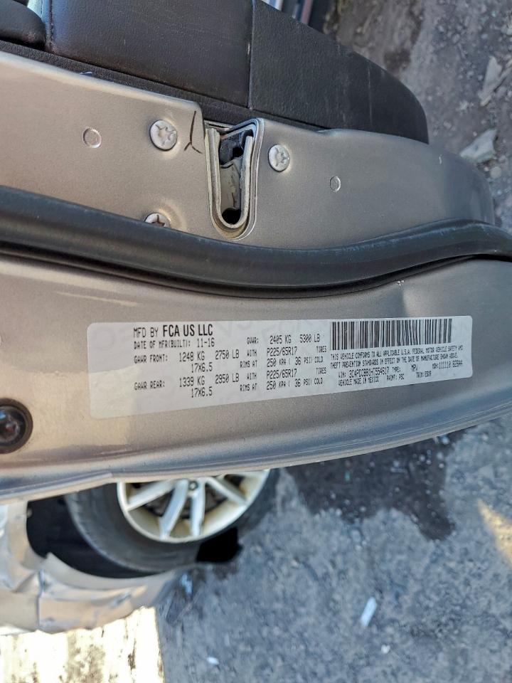 2017 Dodge Journey Sxt VIN: 3C4PDCBB1HT554617 Lot: 93910095