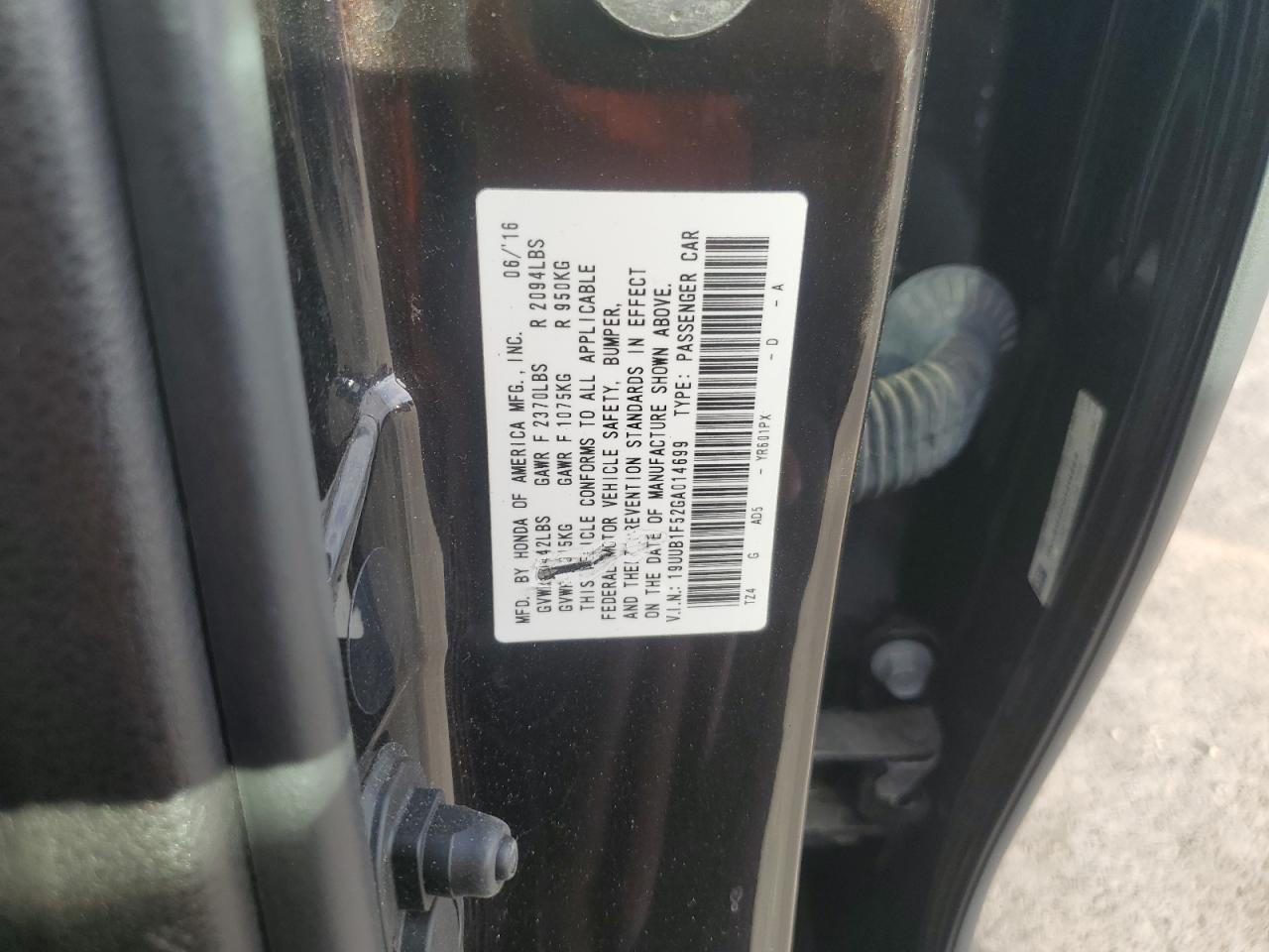 2016 Acura Tlx Tech VIN: 19UUB1F52GA014699 Lot: 92588985