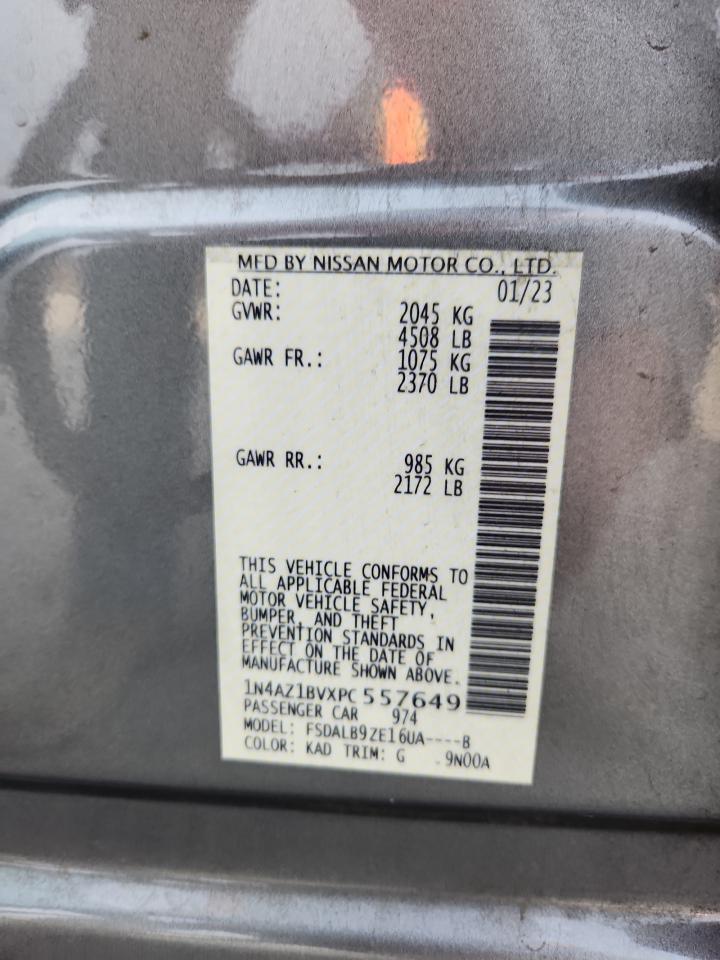 2023 Nissan Leaf S VIN: 1N4AZ1BVXPC557649 Lot: 93207765