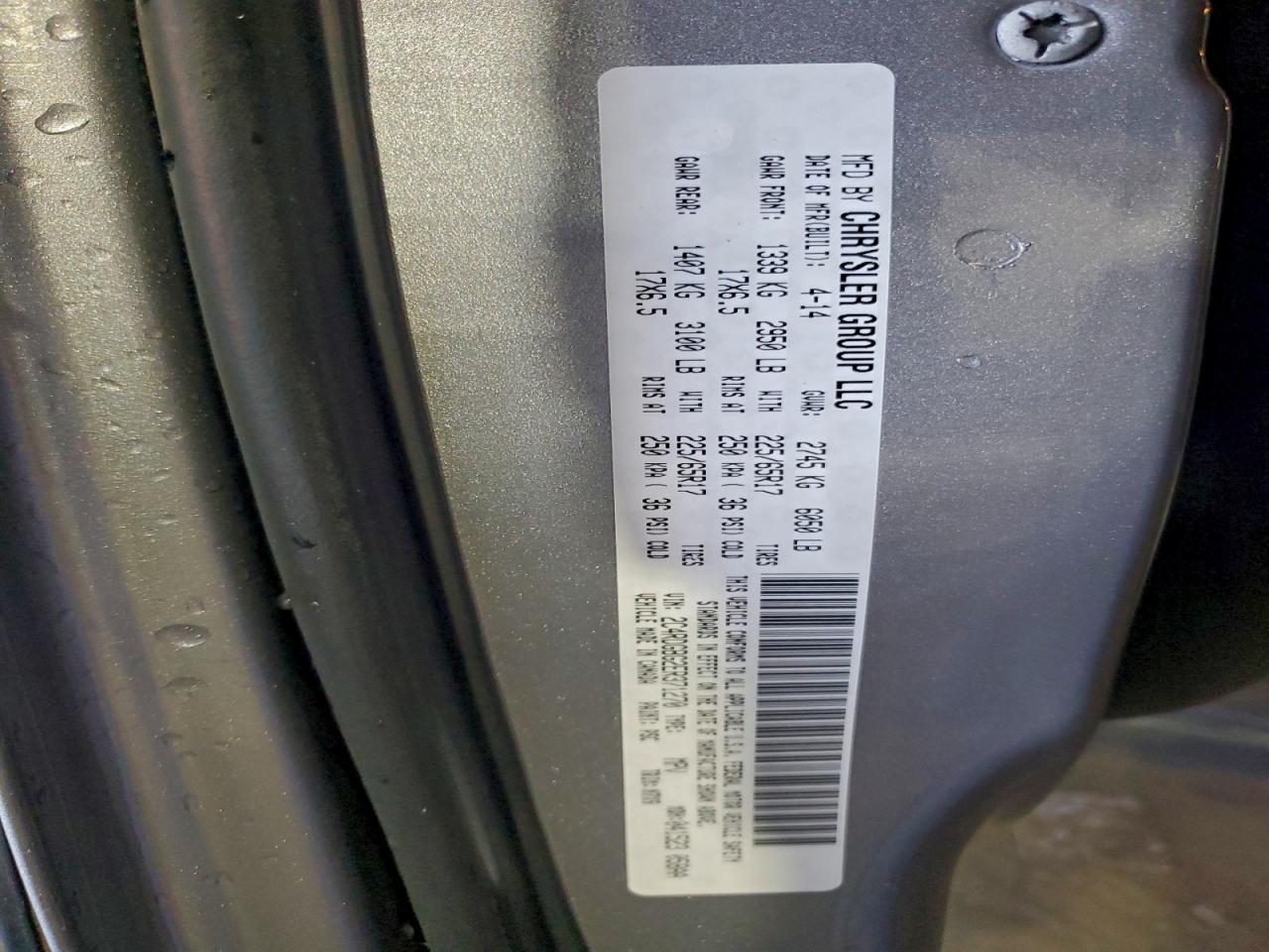 2014 Dodge Grand Caravan Se VIN: 2C4RDGBG2ER371270 Lot: 94303425