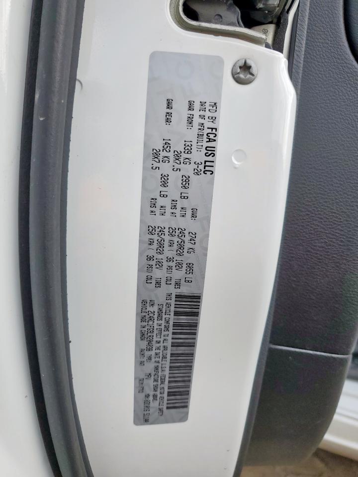 2020 Chrysler Pacifica Touring VIN: 2C4RC1FG9LR204038 Lot: 93822505