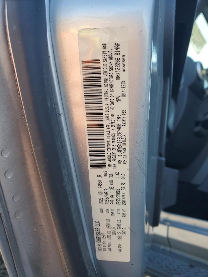 2008 Jeep Wrangler Sahara VIN: 1J4FA54178L567480 Lot: 93332495