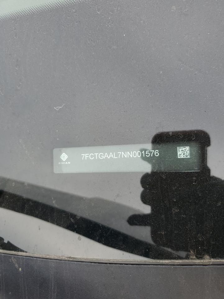 2022 Rivian R1T Launch Edition VIN: 7FCTGAAL7NN001576 Lot: 92645245