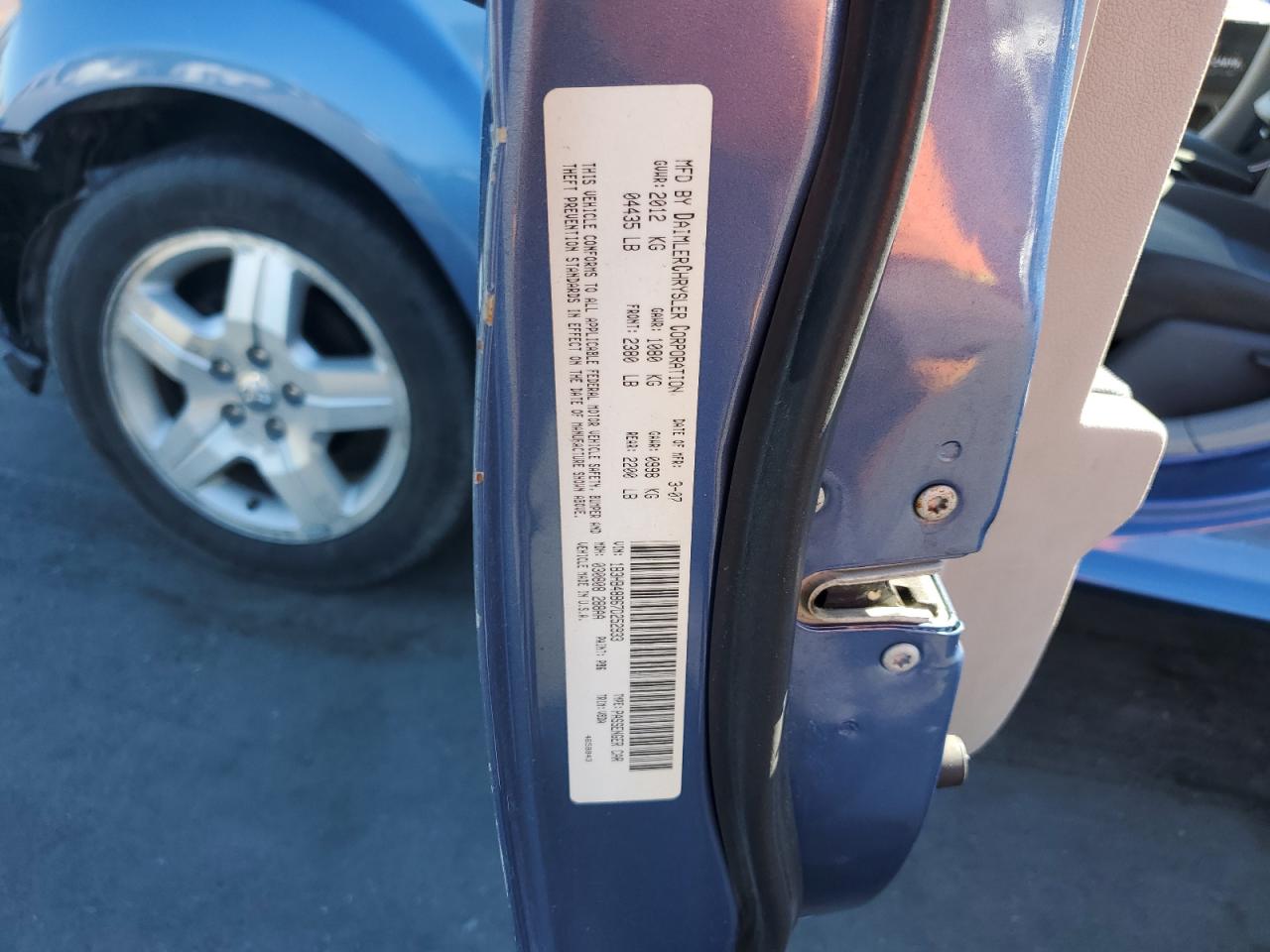 2007 Dodge Caliber Sxt VIN: 1B3HB48B67D252933 Lot: 93665815