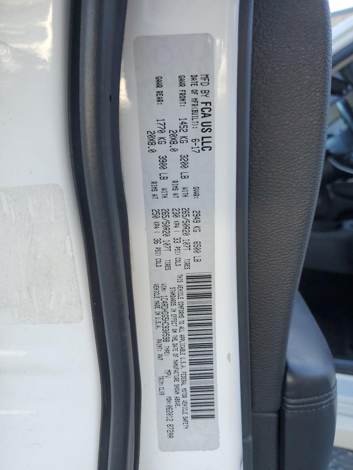 2017 Dodge Durango Gt VIN: 1C4RDHDG5HC930598 Lot: 92744955