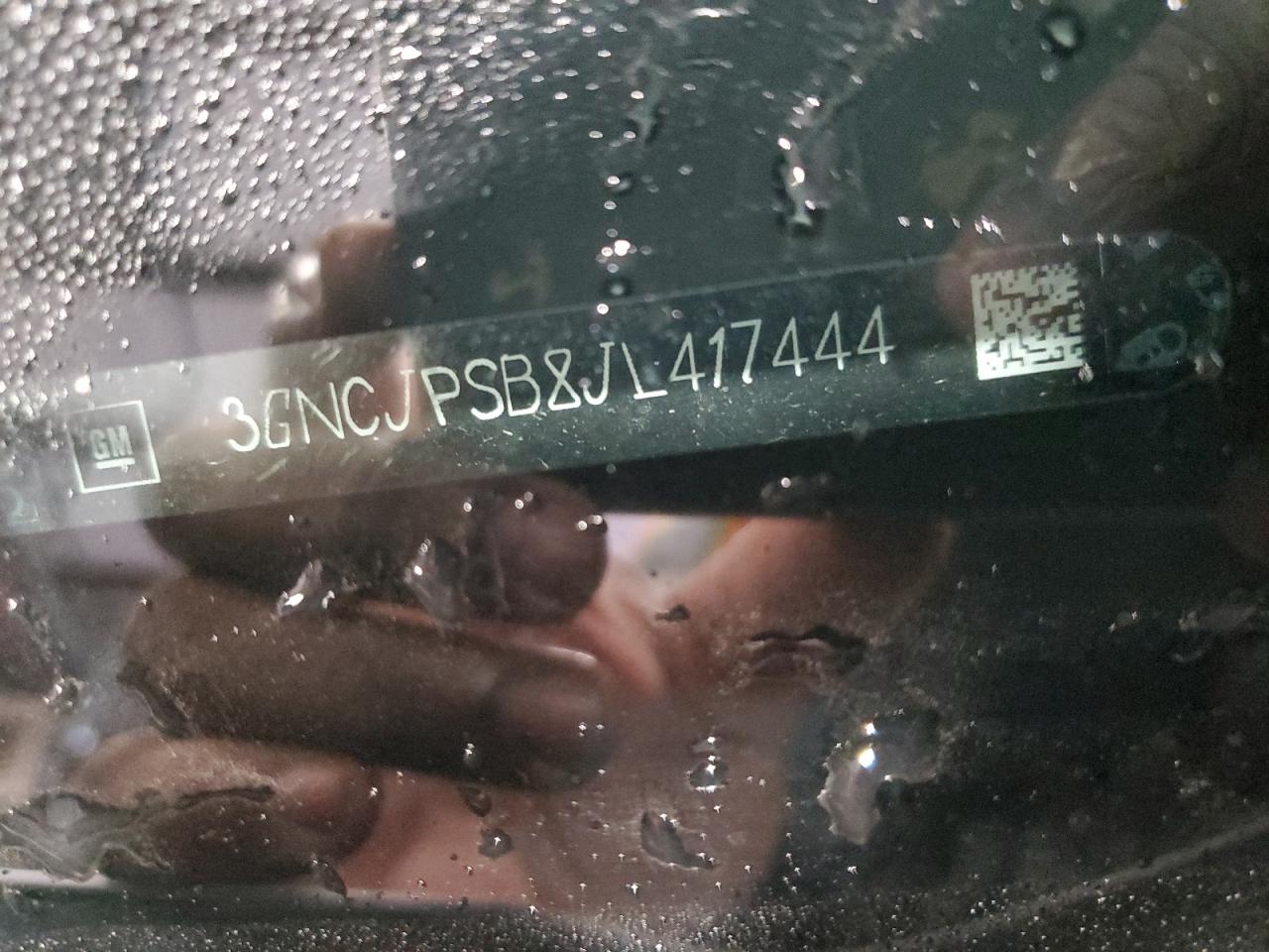 2018 Chevrolet Trax 1Lt VIN: 3GNCJPSB8JL417444 Lot: 91826685