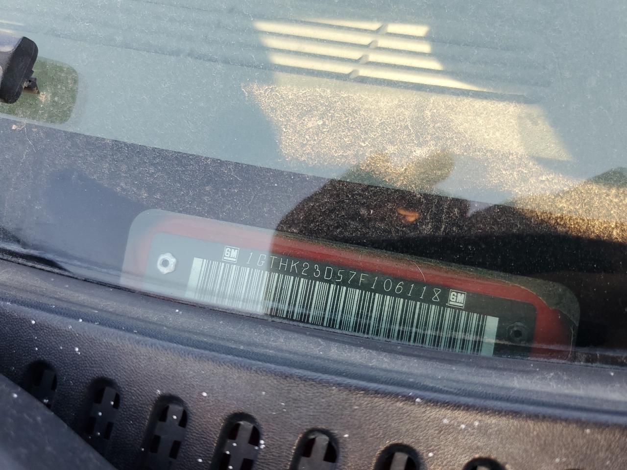 2007 GMC Sierra K2500 Heavy Duty VIN: 1GTHK23D57F106118 Lot: 87189785