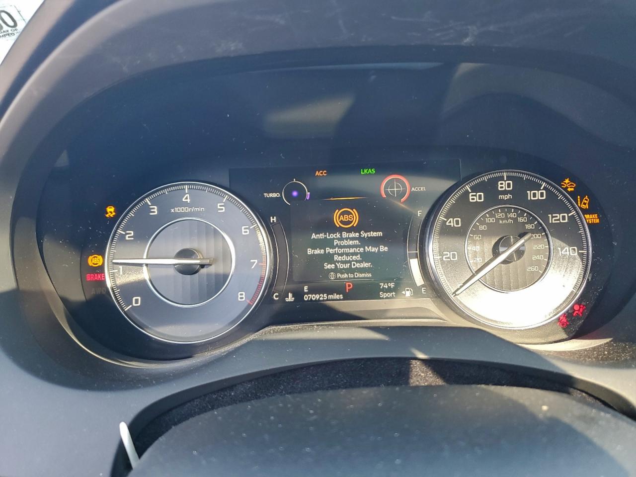 2020 Acura Rdx Advance VIN: 5J8TC1H73LL001045 Lot: 94077805