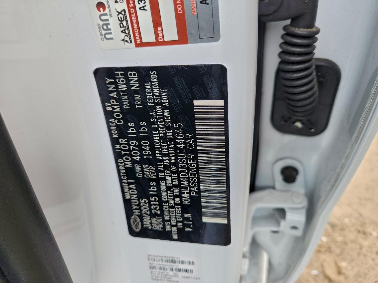 2025 Hyundai Elantra Blue VIN: KMHLM4DJ3SU144645 Lot: 92765015