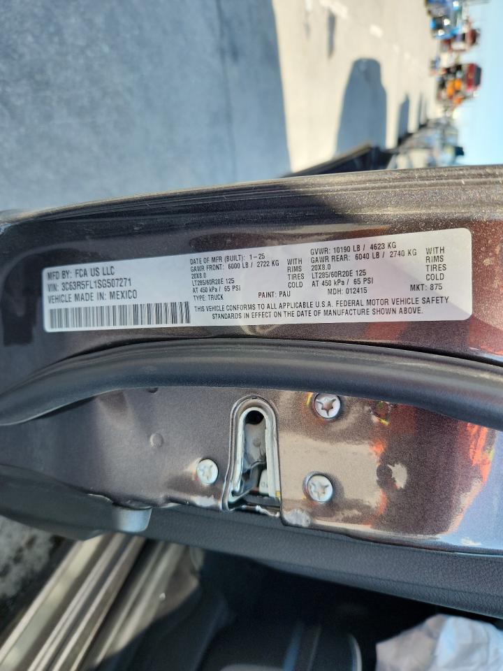 2025 Ram 2500 Laramie VIN: 3C63R5FL1SG507271 Lot: 93366635