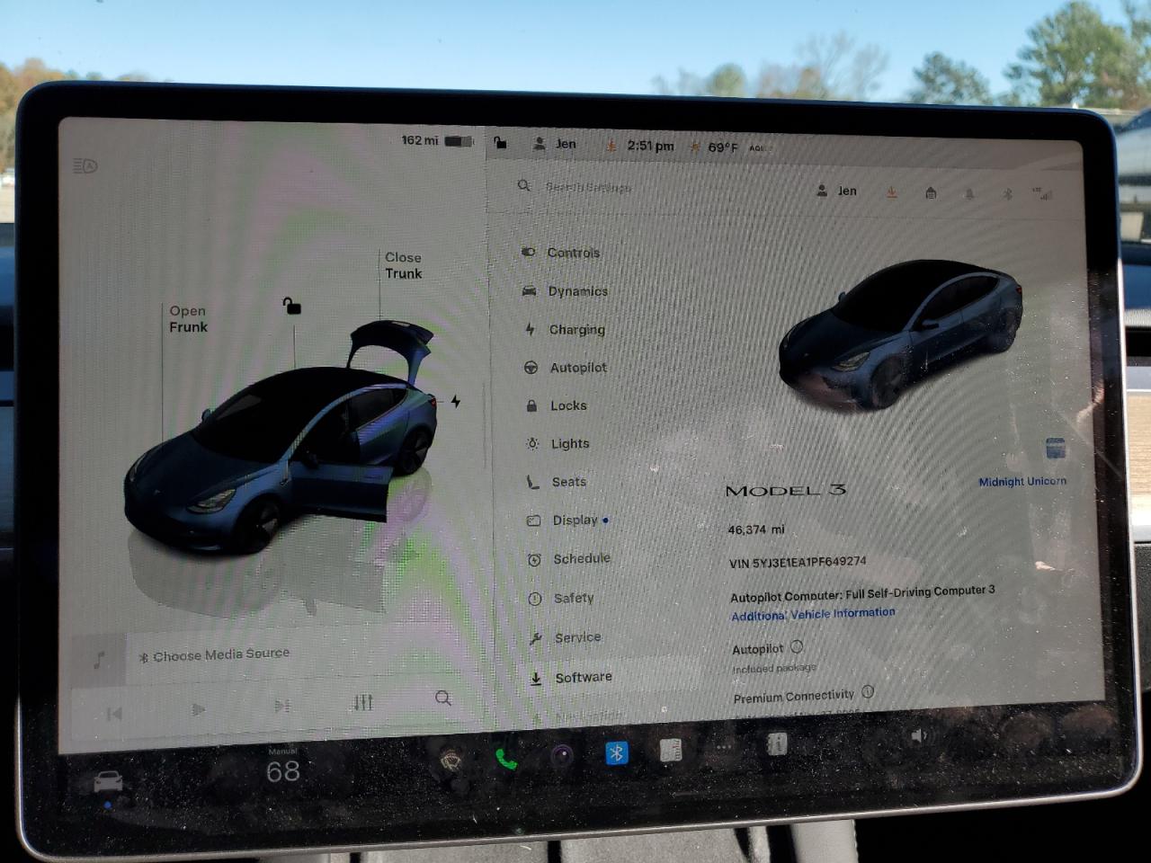 2023 Tesla Model 3 VIN: 5YJ3E1EA1PF649274 Lot: 91878165