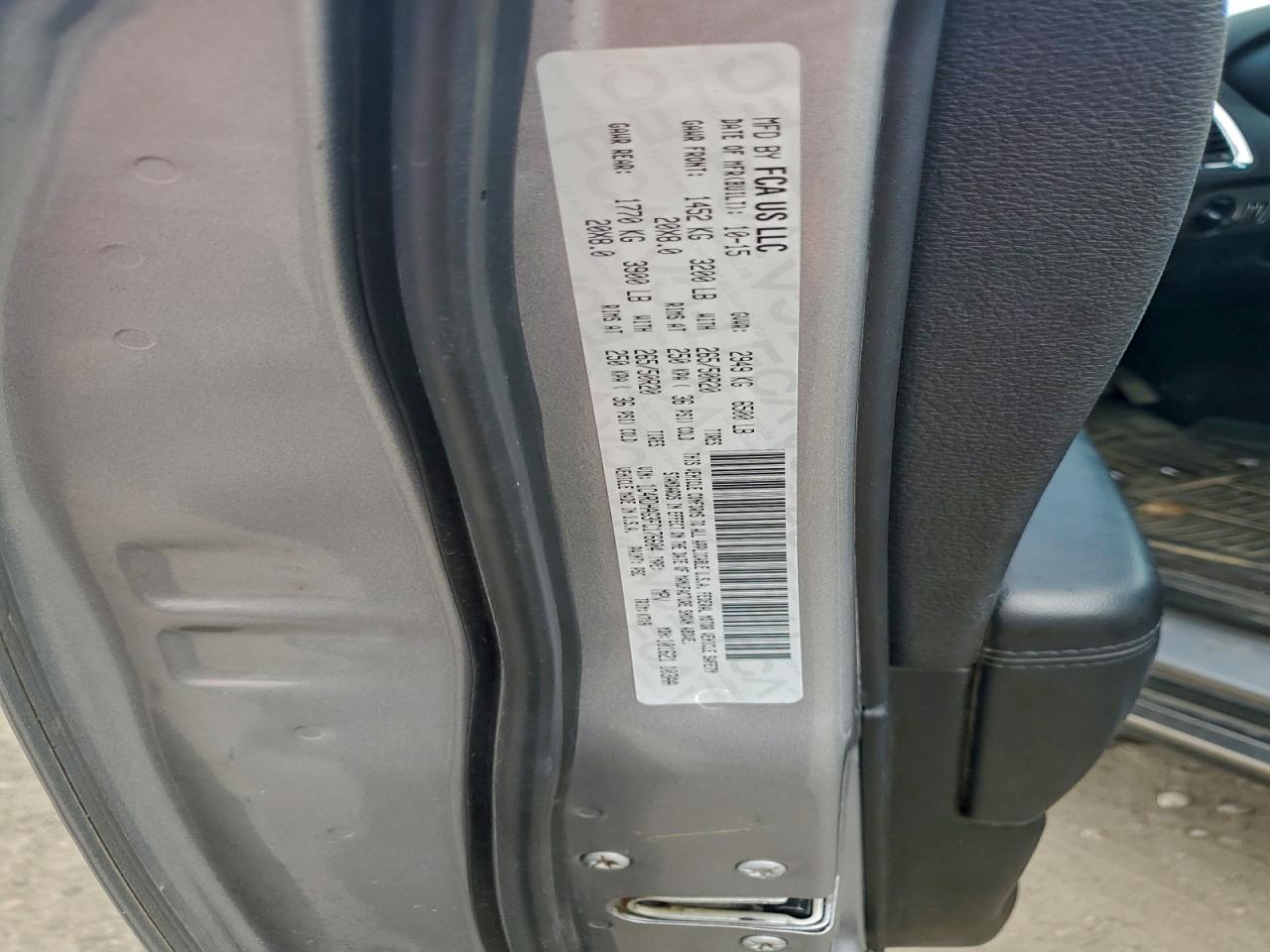 2015 Dodge Durango Sxt VIN: 1C4RDHAG3FC176604 Lot: 94051265