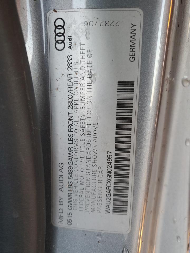 2016 Audi A7 Prestige VIN: WAU2GAFCXGN024957 Lot: 92472665