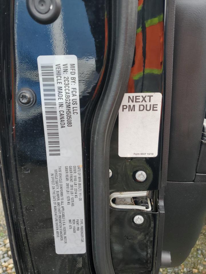 2021 Chrysler 300 S VIN: 2C3CCABG2MH505080 Lot: 91454385