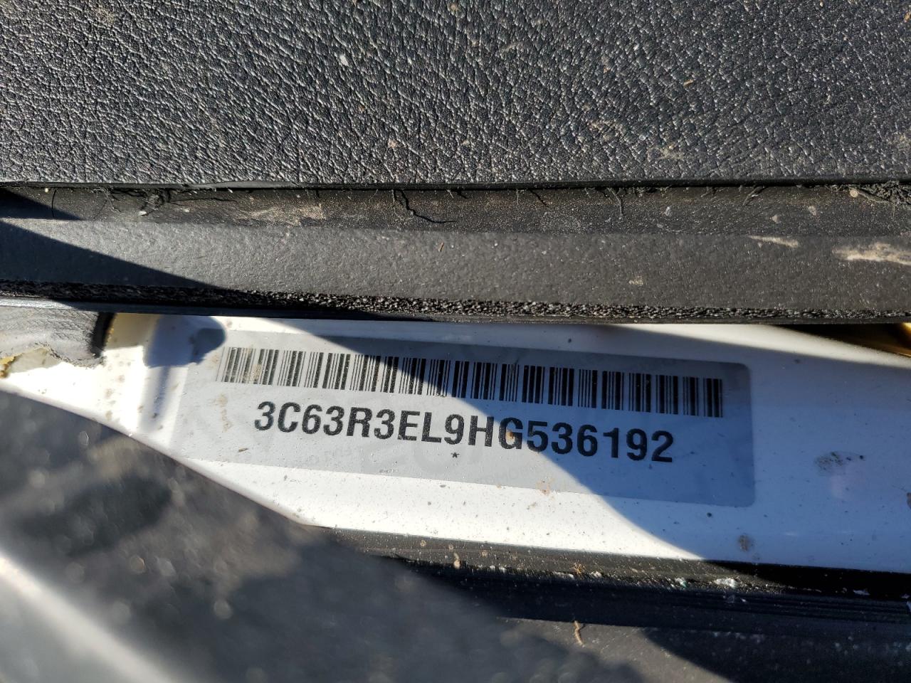 2017 Ram 3500 Laramie VIN: 3C63R3EL9HG536192 Lot: 92607185