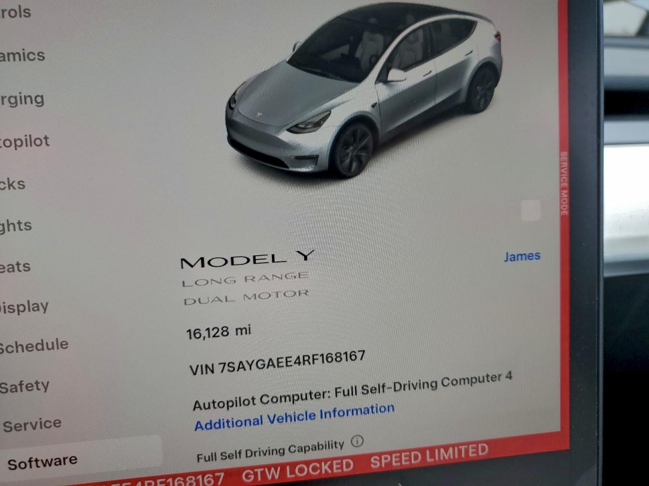 2024 Tesla Model Y VIN: 7SAYGAEE4RF168167 Lot: 93975245