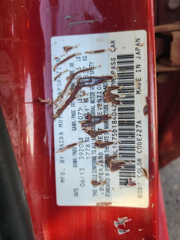 2013 Mazda 3 I VIN: JM1BL1L75D1840421 Lot: 91904555