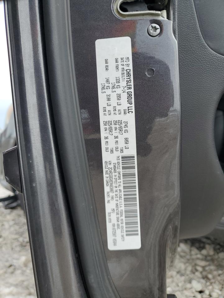 2014 Dodge Grand Caravan Se VIN: 2C4RDGBG0ER463087 Lot: 92554625