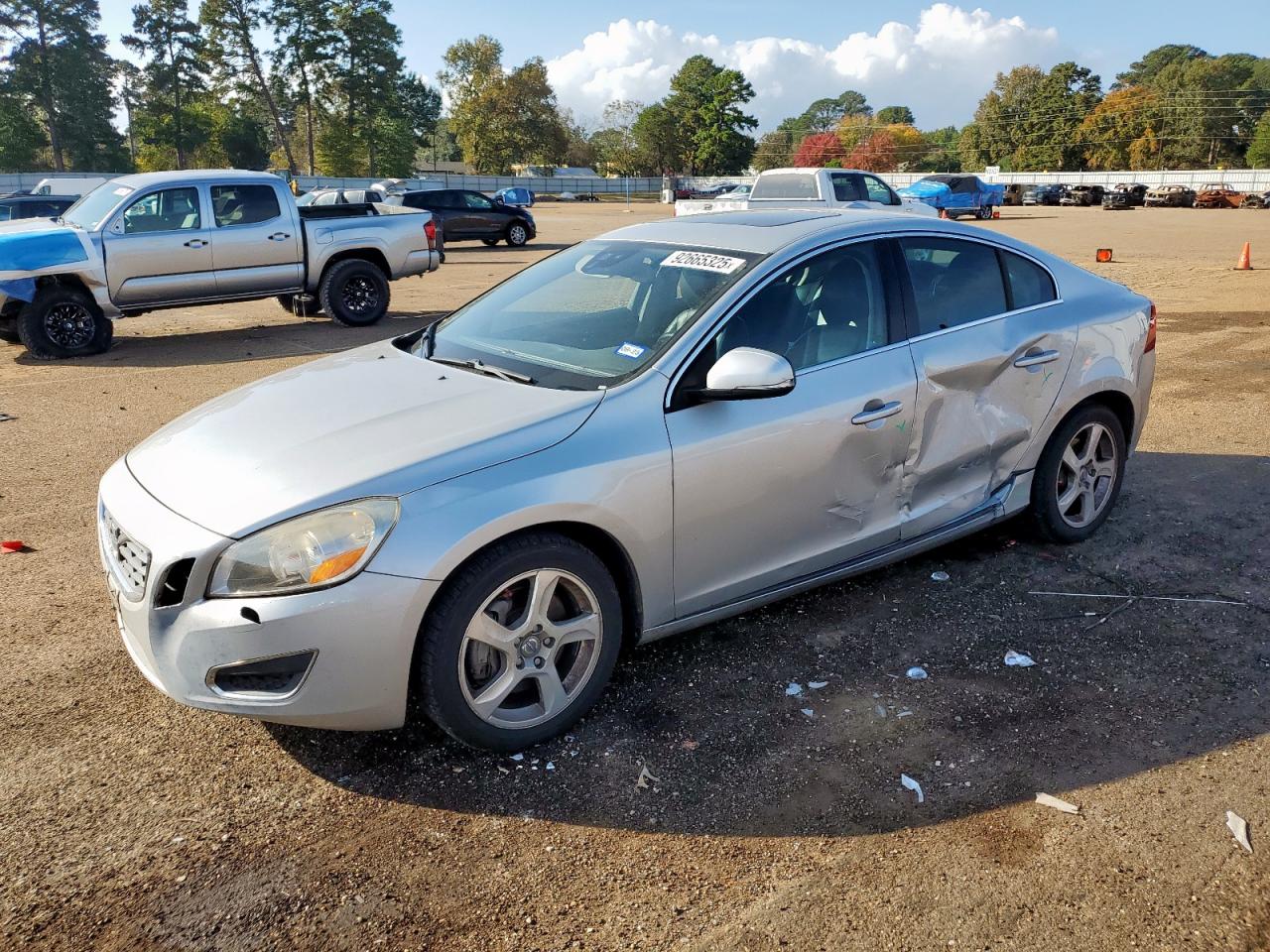 2012 Volvo S60 T5 silver sedan gas YV1622FS5C2051151 photo #1