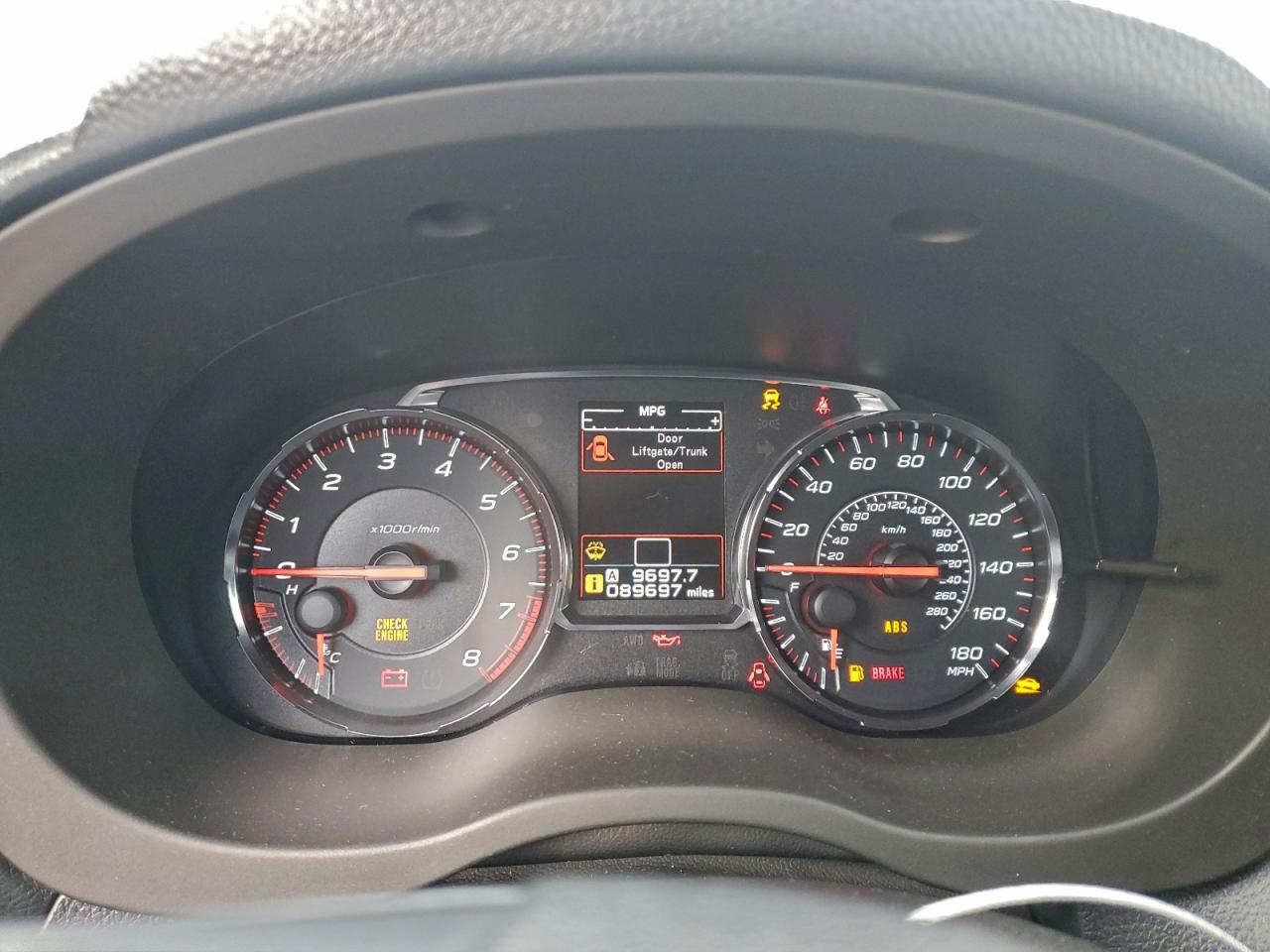 2019 Subaru Wrx VIN: JF1VA1A60K9807442 Lot: 93736015