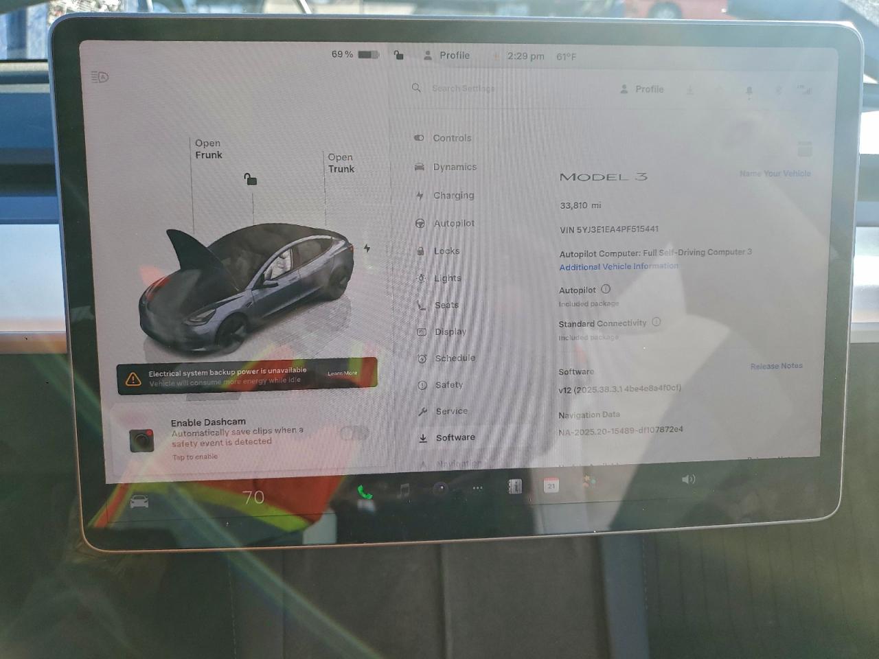 2023 Tesla Model 3 VIN: 5YJ3E1EA4PF515441 Lot: 93336825