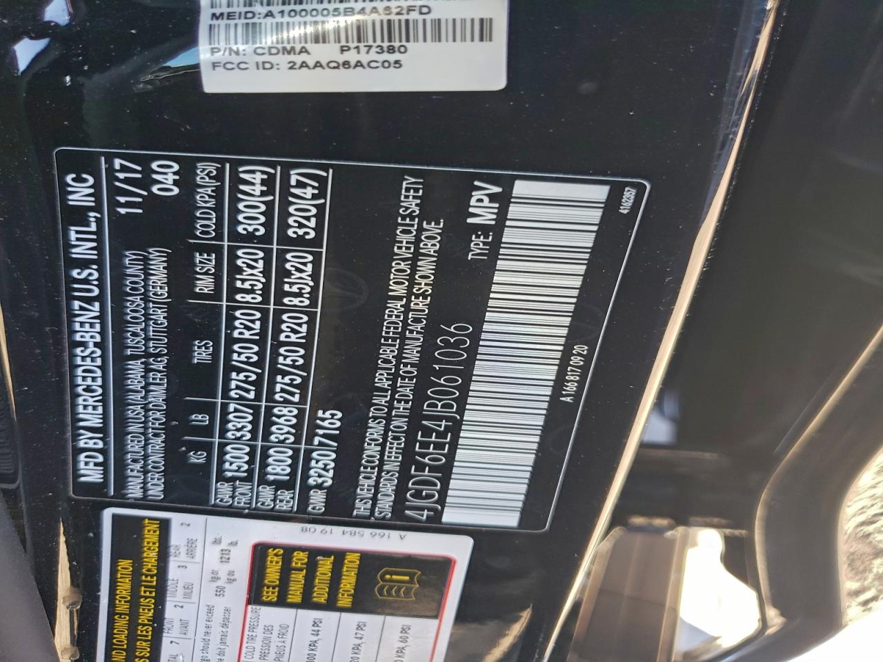 2018 Mercedes-Benz Gls 450 4Matic VIN: 4JGDF6EE4JB061036 Lot: 94745805