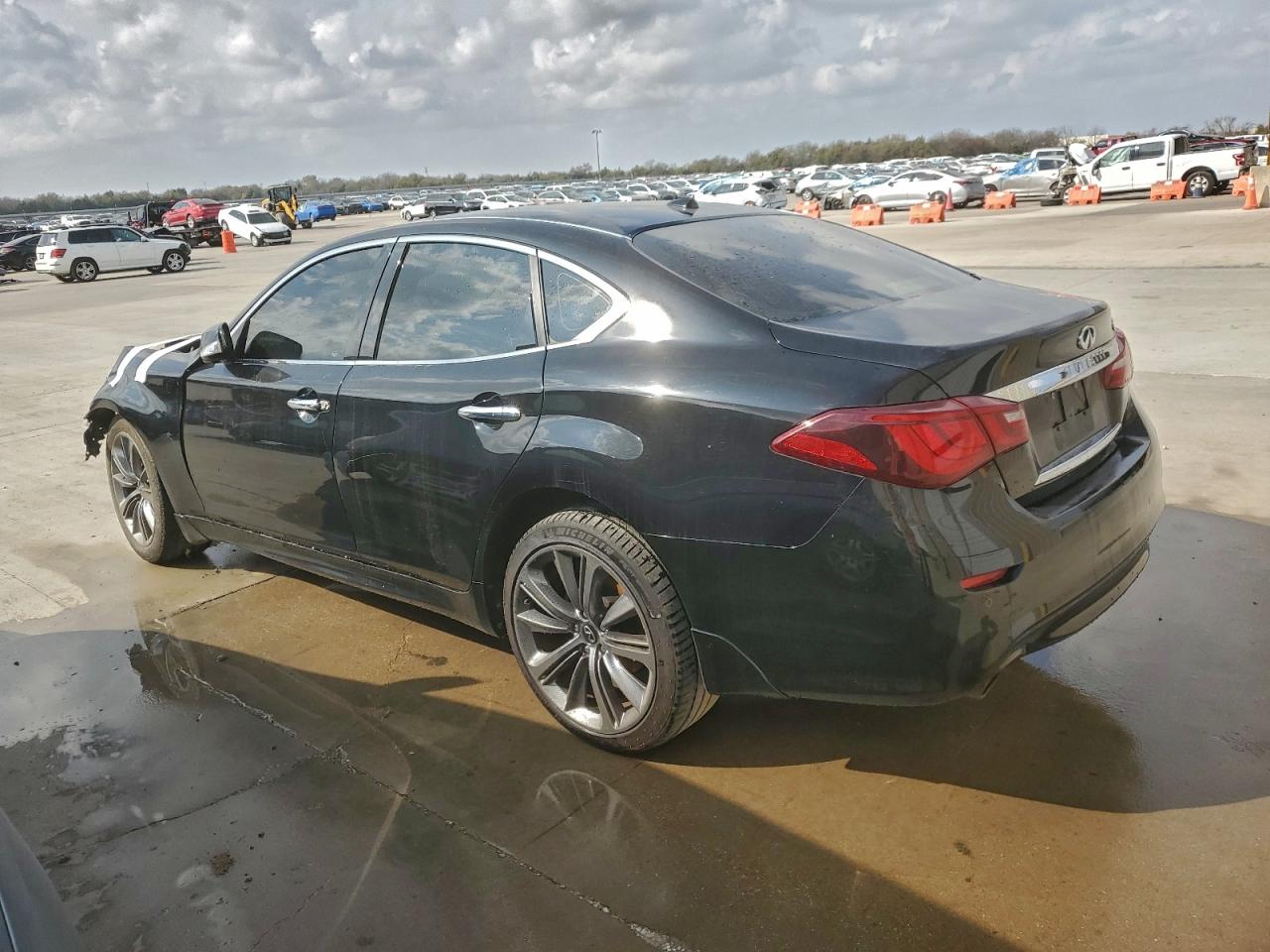 2016 Infiniti Q70 3.7 black null gasoline JN1BY1AP4GM221044 photo #3