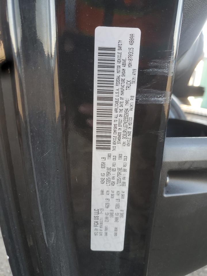 2019 Ram Promaster 3500 Delivery Van VIN: 3C6URVJG7KE552094 Lot: 92792395