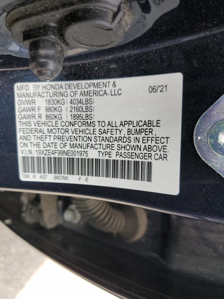 2022 Honda Insight Touring VIN: 19XZE4F99NE001975 Lot: 92417335