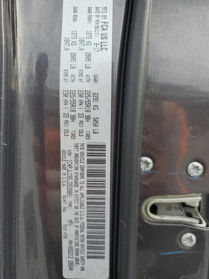 2018 Jeep Cherokee Latitude VIN: 1C4PJLCB5JD539881 Lot: 91529115