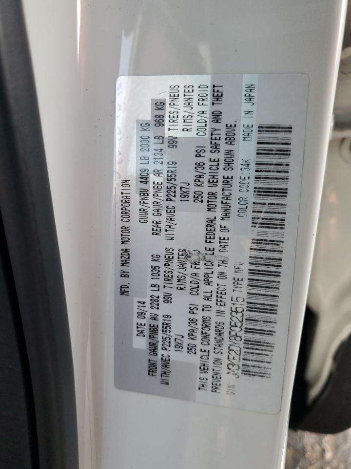 2015 Mazda Cx-5 Gt VIN: JM3KE2DY8F0523515 Lot: 91991305