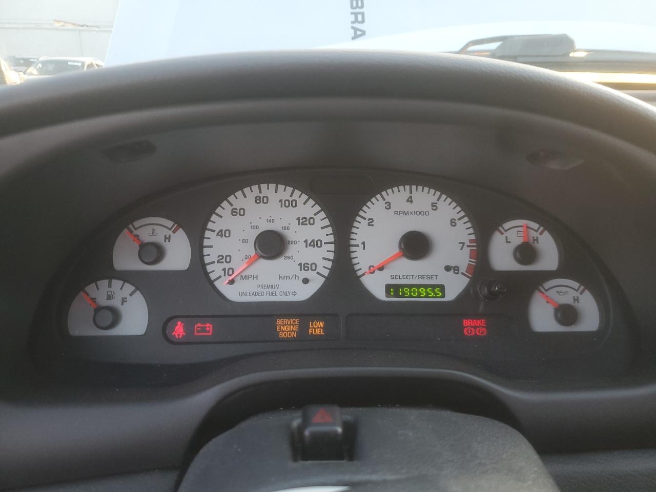 2001 Ford Mustang Cobra Svt VIN: 1FAFP47V51F240812 Lot: 93784215