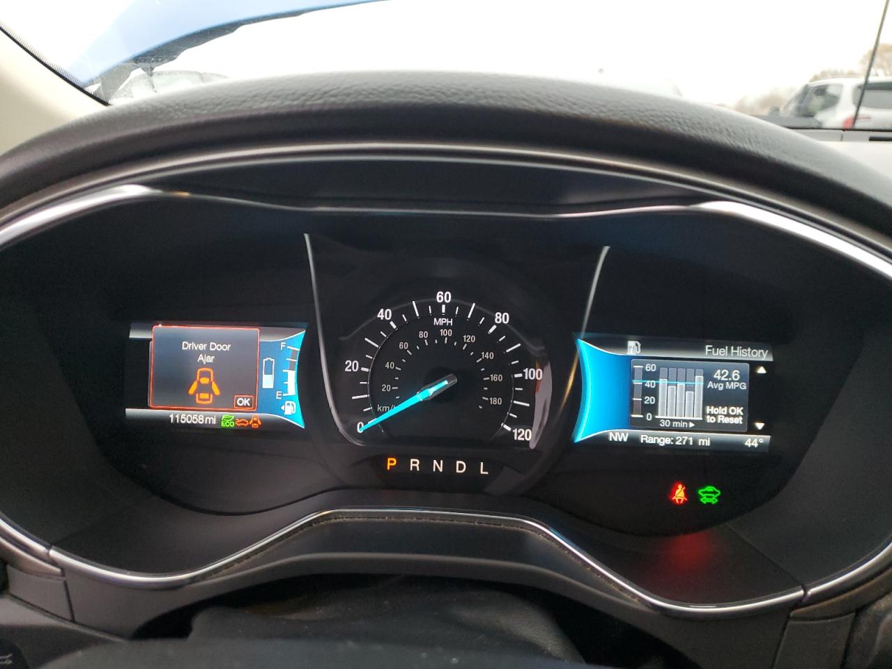 2017 Ford Fusion S Hybrid VIN: 3FA6P0UU0HR347607 Lot: 93005995