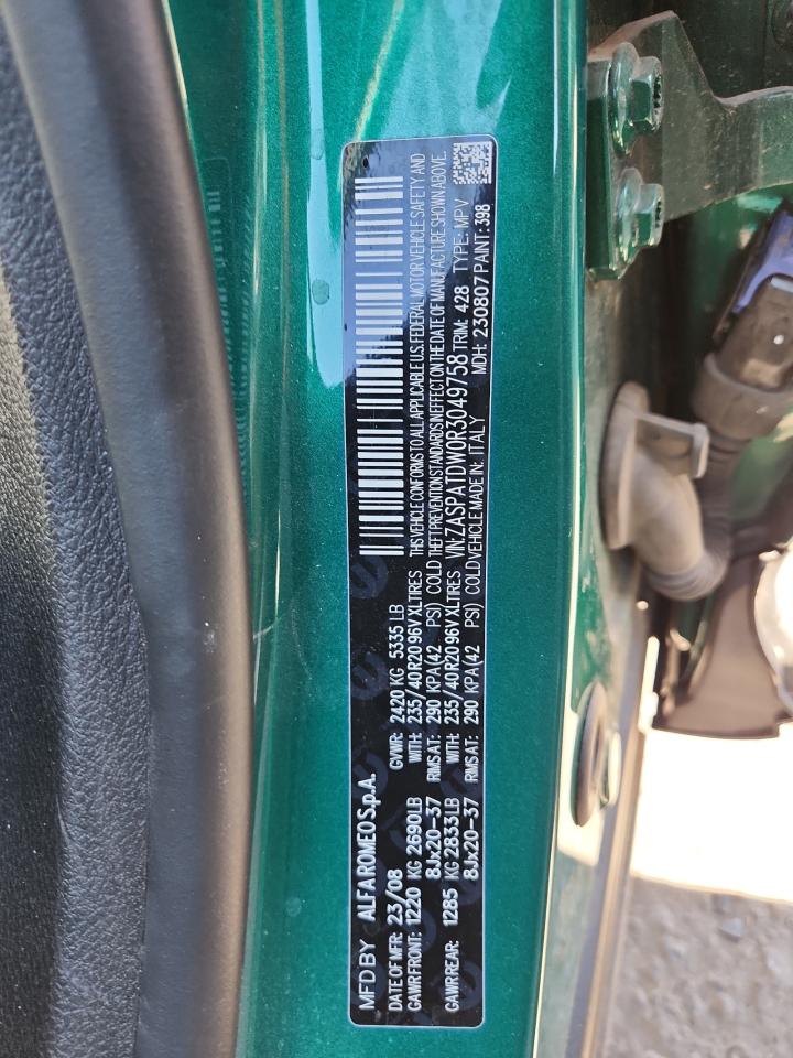 2024 Alfa Romeo Tonale Veloce VIN: ZASPATDW0R3049758 Lot: 91712865