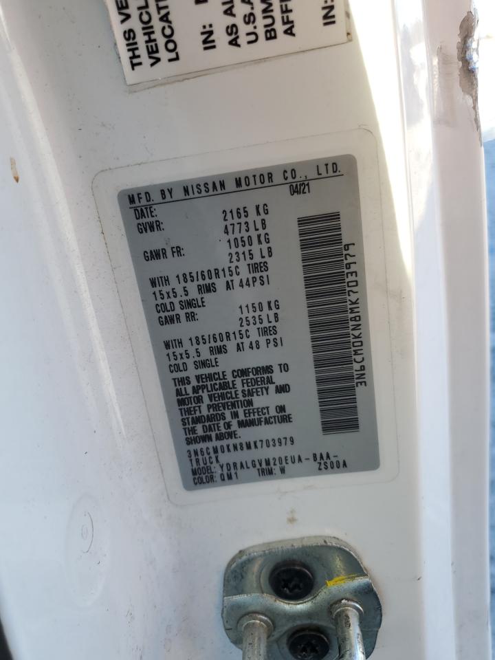 2021 Nissan Nv200 2.5S VIN: 3N6CM0KN8MK703979 Lot: 90487185