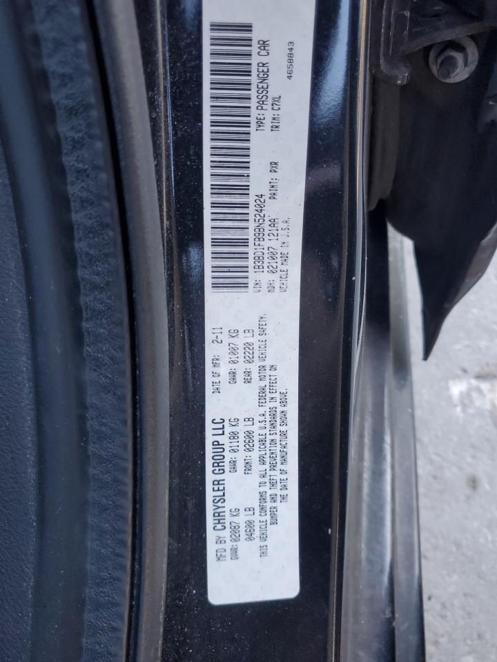 2011 Dodge Avenger Mainstreet VIN: 1B3BD1FB9BN524024 Lot: 92585445