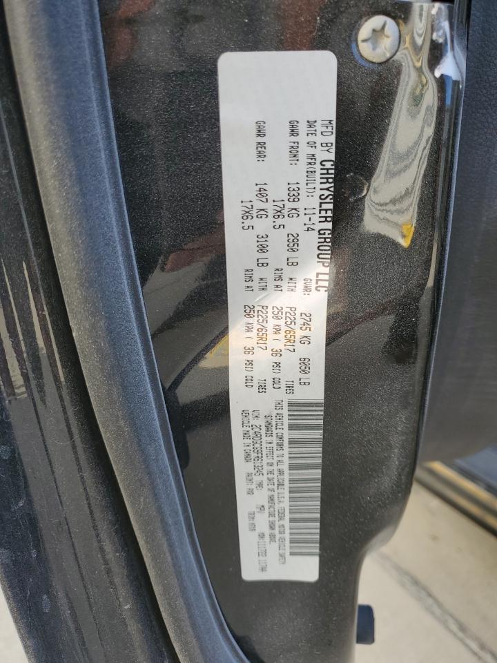 2015 Dodge Grand Caravan Sxt VIN: 2C4RDGCG9FR613245 Lot: 92227935