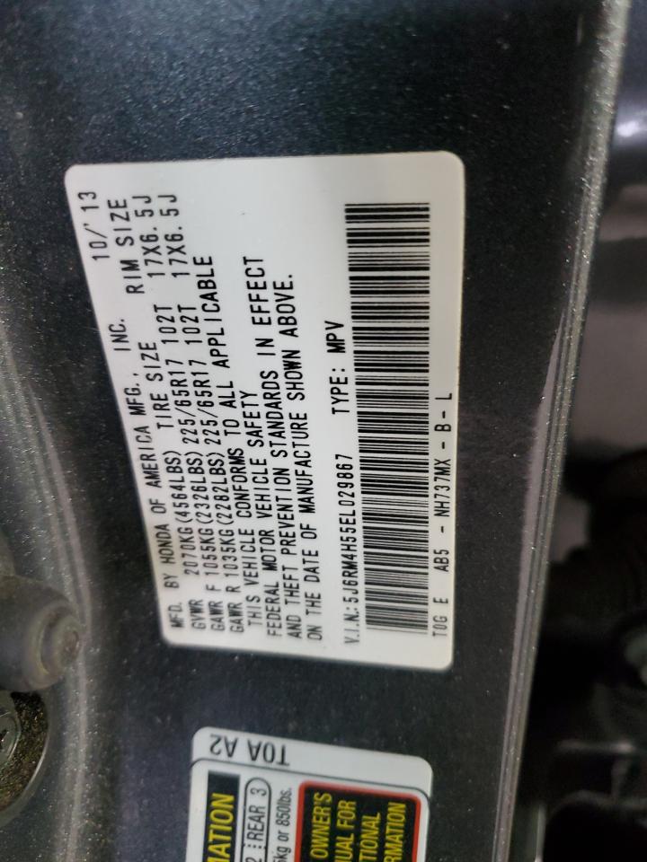 2014 Honda Cr-V Ex VIN: 5J6RM4H55EL029867 Lot: 91884095