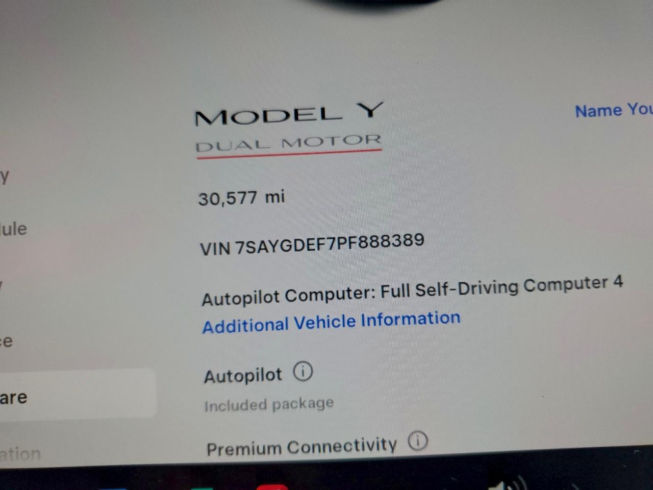 2023 Tesla Model Y VIN: 7SAYGDEF7PF888389 Lot: 93313465