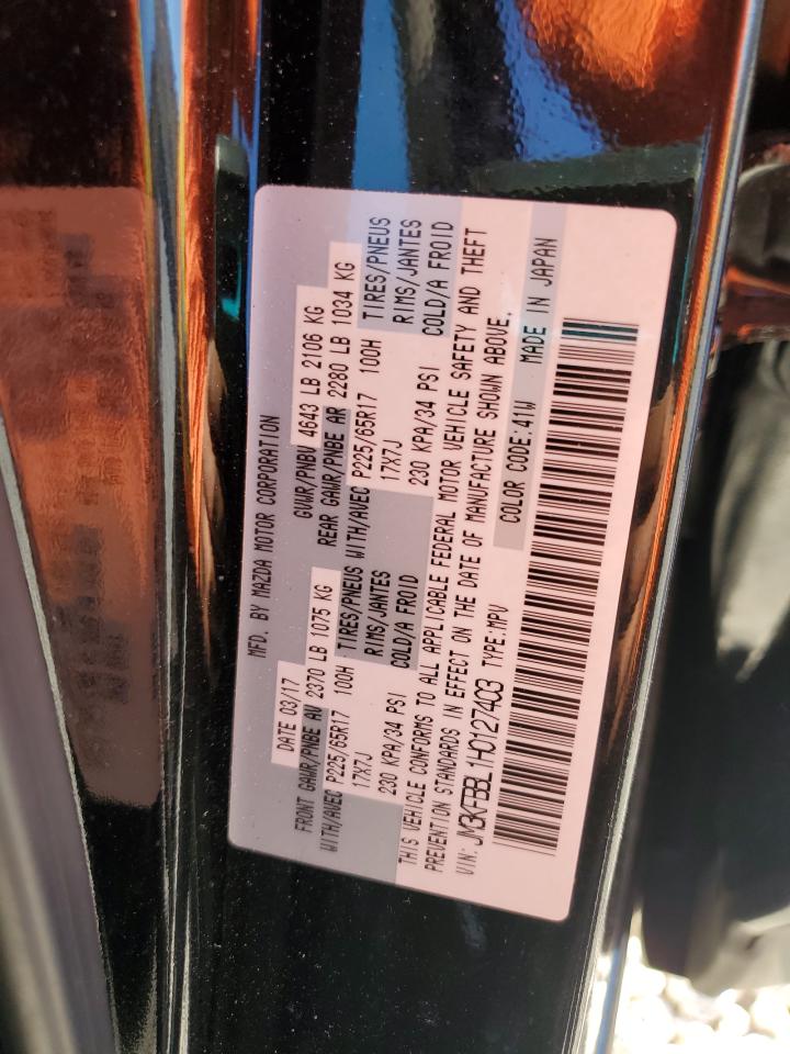 2017 Mazda Cx-5 Sport VIN: JM3KFBBL1H0127403 Lot: 92640095