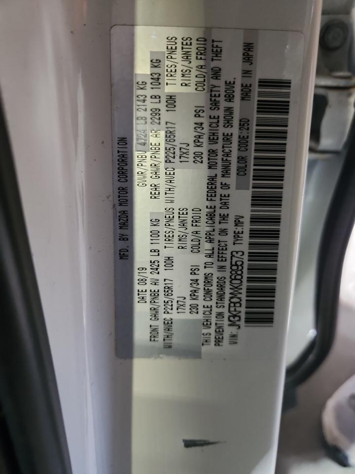 2019 Mazda Cx-5 Touring VIN: JM3KFBCMXK0689573 Lot: 93101375