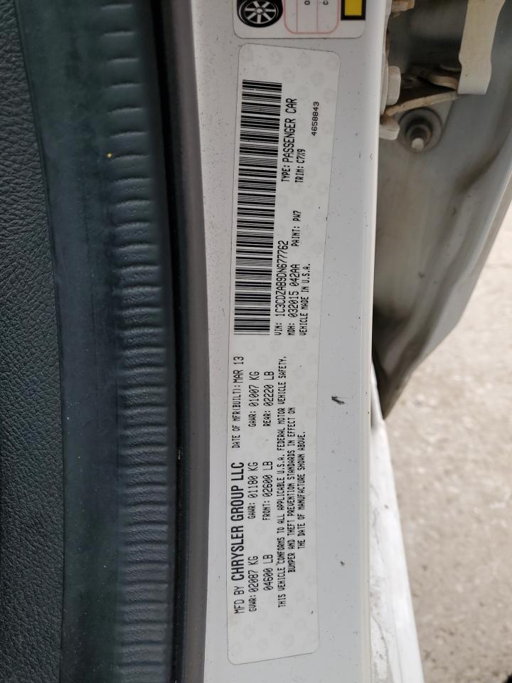 2013 Dodge Avenger Se VIN: 1C3CDZAB9DN677762 Lot: 93703915