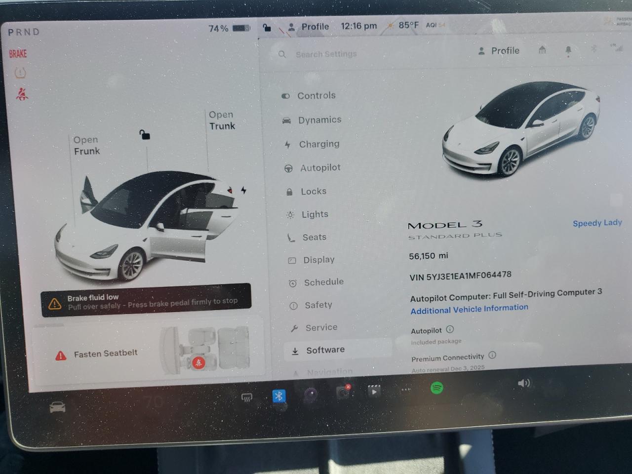 2021 Tesla Model 3 VIN: 5YJ3E1EA1MF064478 Lot: 93518245