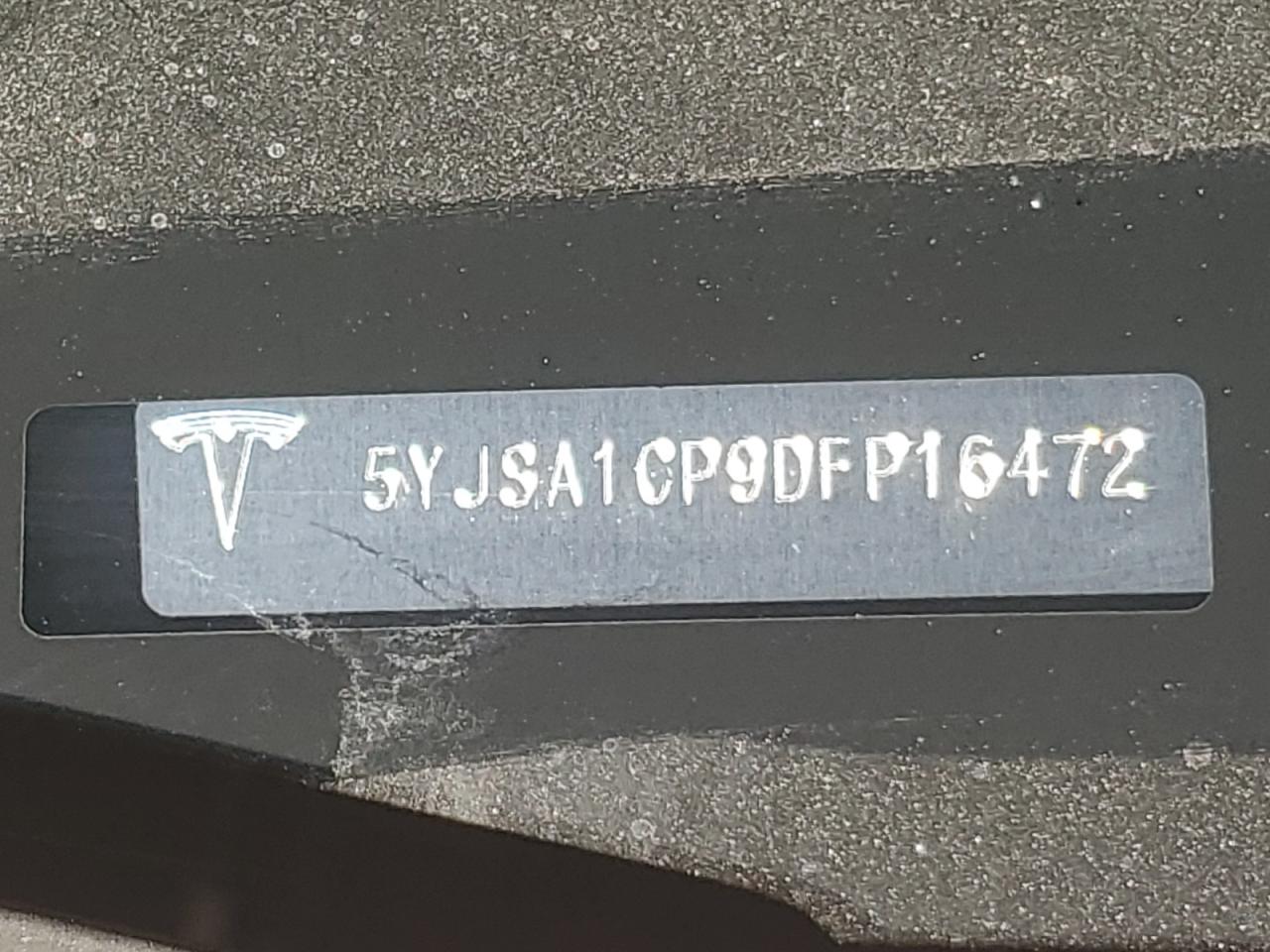 2013 Tesla Model S VIN: 5YJSA1CP9DFP16472 Lot: 92468435