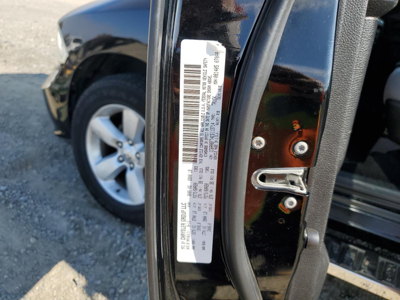 2014 Ram 1500 St VIN: 1C6RR6FT4ES113714 Lot: 92231055